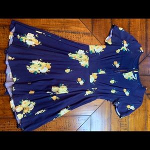 Floral A-line Dress From Urban Outfitters